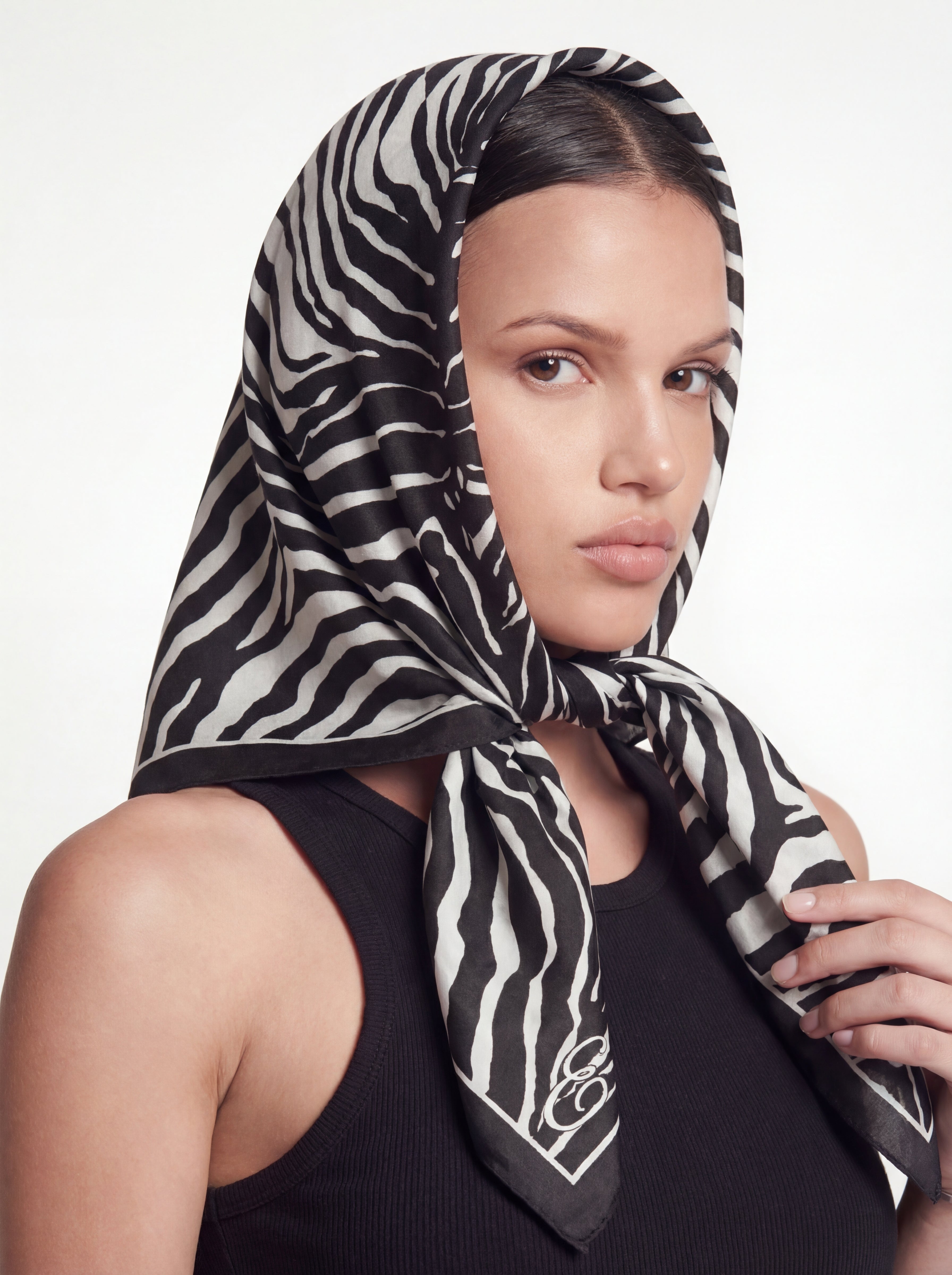 EASTER SUNDAY SILK SCARF (ZEBRA)