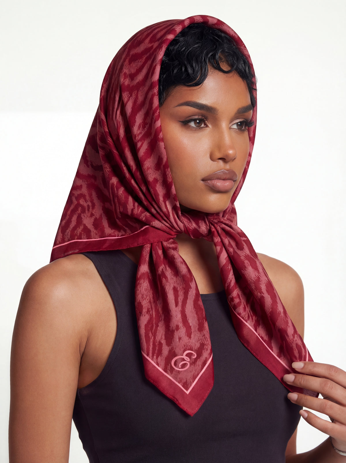 EASTER SUNDAY SILK SCARF (LEAPORD BLOOD)