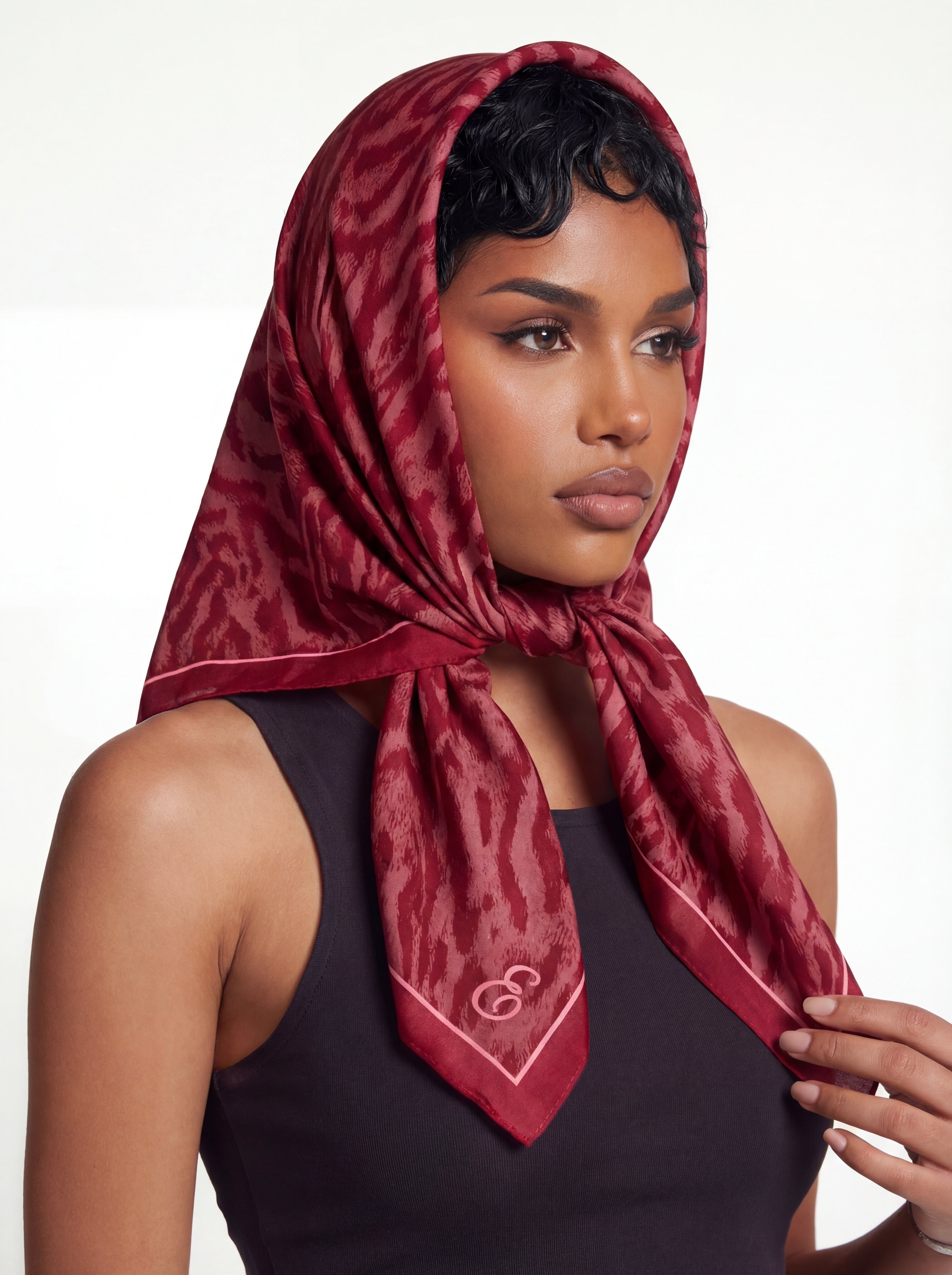 EASTER SUNDAY SILK SCARF (LEAPORD BLOOD)