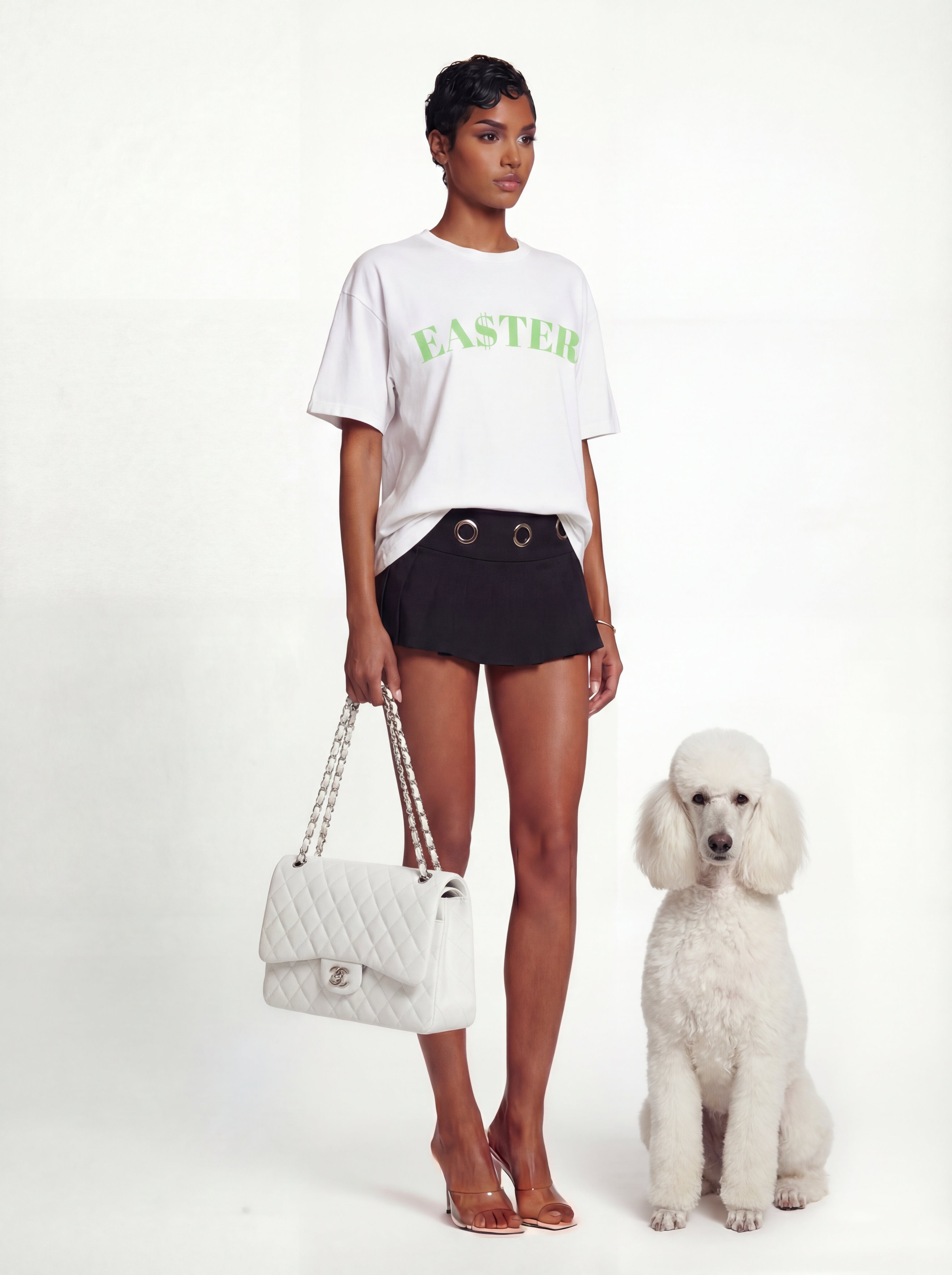 EA$TER MUNEY TEE (EASTER WHITE)